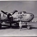 WWII B25 Bomber with Woman in Front Real Photo by allsfairyvintage