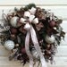 Christmas Wreath for Door - Bronze Ornaments