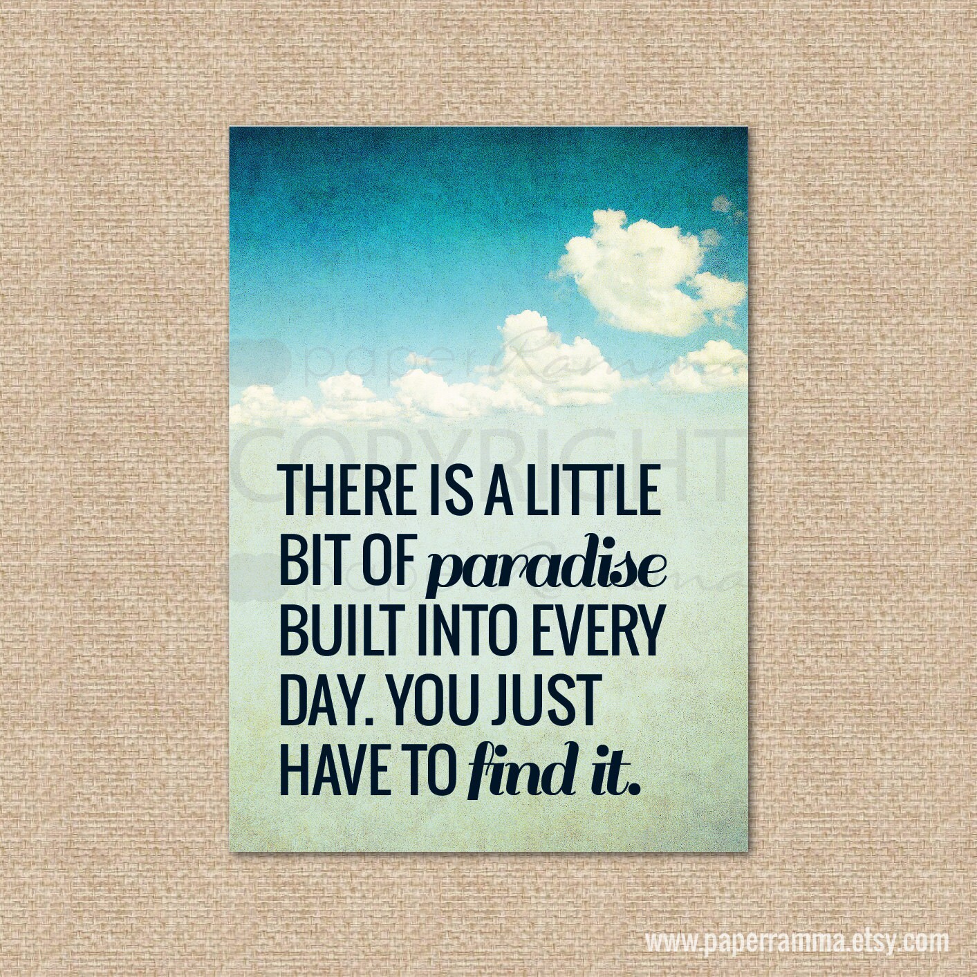 Quote Art Print // There is a little... // Inspirational quote