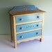 Vintage J.C. Penney Mary Lu Playthings Child's Doll Dresser with 3 Drawers