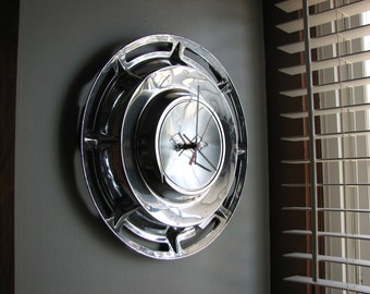 1960 Chevy Impala Hubcap Clock no.2493