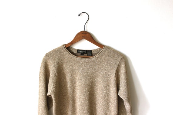 vintage lambswool GOLD sweater.