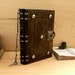 RESERVED. Leather Journal / Blank Book with Lock and Key, Dark Brown, Antiqued Leather - "The Brown Book"