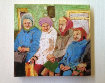 Sundays afternoon / Tiny canvas print
