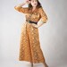 Vintage 1960s Pantsuit - Unique Quited Snakeskin Print Loungewear Jumpsuit