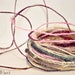 Wire Core Yarn - Handspun yarn - Single ply - OOAK - 18 yards approx - WIRED
