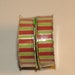 Ribbon, Trim, Red and Green Stripes, Self Adhesive