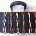 Vintage Adoria Black Wicker Handbag w/ Brown & Tan accents