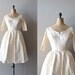 r e s e r v e d...1950s wedding dress / silk 50s wedding dress / Suonando Campana dress