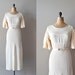 vintage 1930s wedding dress / 30s dress / Begin The Beguine gown