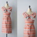 vintage 50s dress / 1950s dress / silk dress / Court and Spark dress
