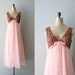 1960s lingerie / 60s nightgown / Mon Cherie chiffon gown