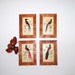 Vintage Bird Feather Art