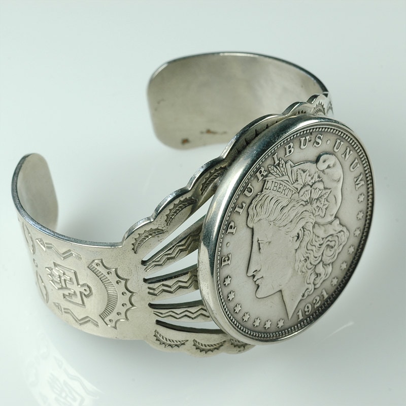 Vintage Silver CUFF bracelet Antique NAVAJO cuff Native