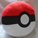 pokeball plush pillow