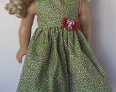 American Girl Doll Clothes - Candy Cane Dress