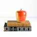 Vintage Apple Milk Glass Jar