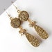Druzy Earrings Gold Druzy Long Dangle Earrings Gold Titanium Bezel Set Cluster Dangle Earrings Fall 2012 Luxury Fashion
