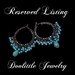 RESERVED for S - Long Blue Chandelier Earrings Oxidized Silver Wire Wrapped Earrings Aquamarine Gemstone - Layaway Payment 3