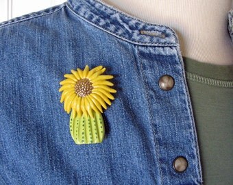 Cactus Flower Brooch