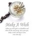 Large Dandelion Resin droplet pendant, embedded dandelion flower, dried flower pendant, handmade botanical pendant. Make a wish.