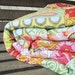 Minky Crib Quilt, Soul Blossoms in Passion, Girl, PLUSH for baby, Granny Chic in Modern fabrics baby bedding