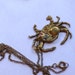 Steampunk Crab Necklace Gold Crab Pendant Steam Punk Zodiac Cancer Necklace