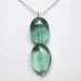 Flourite II, sterling and stone necklace