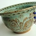 Ceramic jewelry bowl, earring bowl, ceramic earring holder. Vessel. Handcarved butterflies in gorgeous sage green. Christmas gift