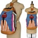 Kilim Ethnic Bucket Bag / Large Bookbag / Backpack