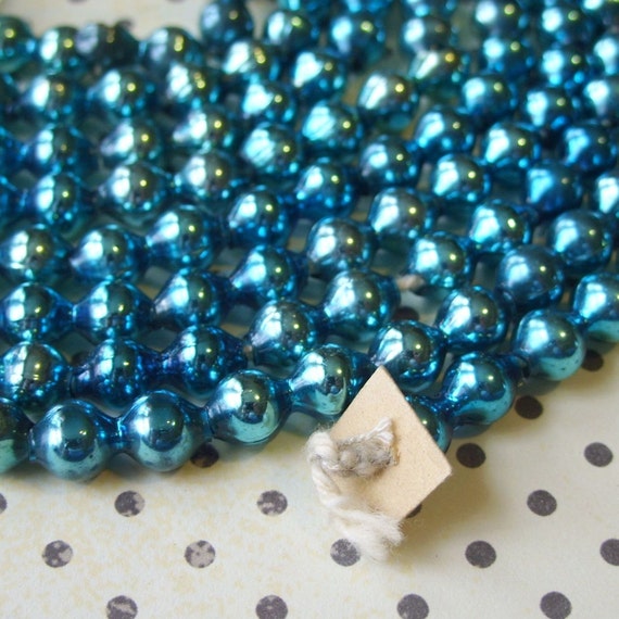 vintage blue mercury glass christmas garland by vintage blue mercury glass christmas garland by