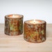 Eco Friendly Candle Holders Tea Light Organic Wood Distressed Decor Organic Spiral Willow Candle Holder Set