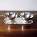 Vintage Three Crowns Silver Plate Cream and Sugar Set