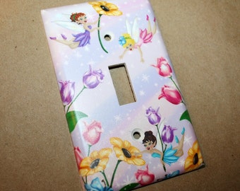 Fairy Girls Bedroom Single Light Switch Cover LS0019