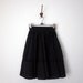 80s skirt / black lace full mini sheer cotton high waist (xs - s)
