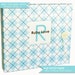 BOY Modern Baby Memory Book . Baby Blue Argyle Album