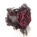 Black brocade and lace ruffle Steampunk Victorian goth collar