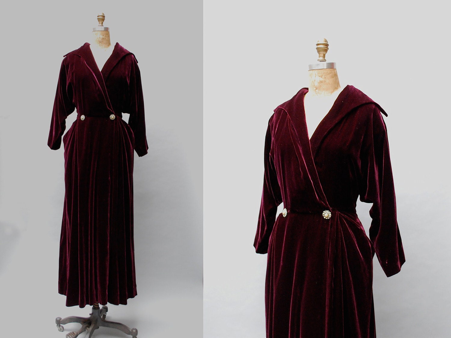 silk velvet bathrobe
