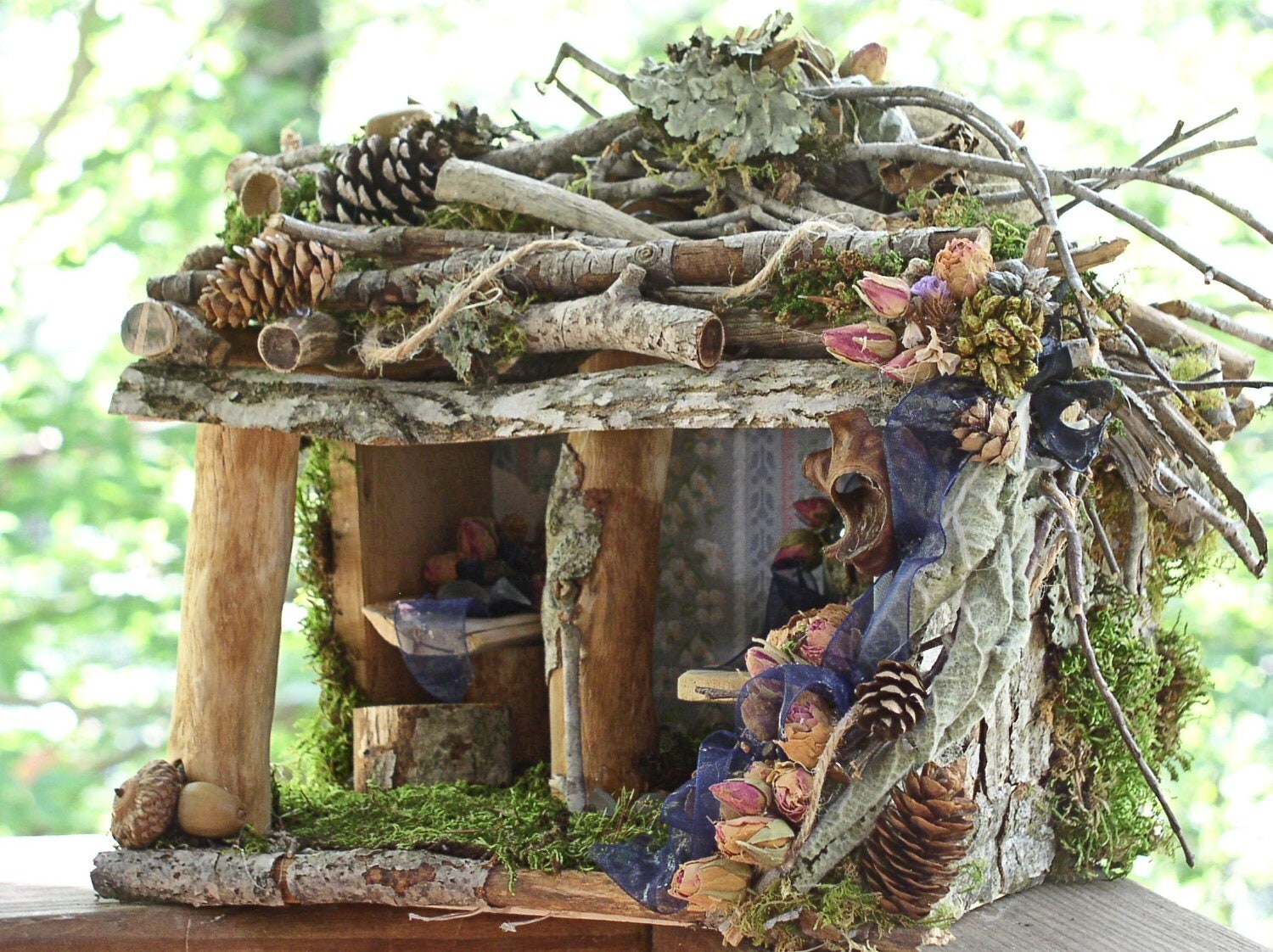 Woodland Fairy House Rose Cottage Fairy Furniture Custom One