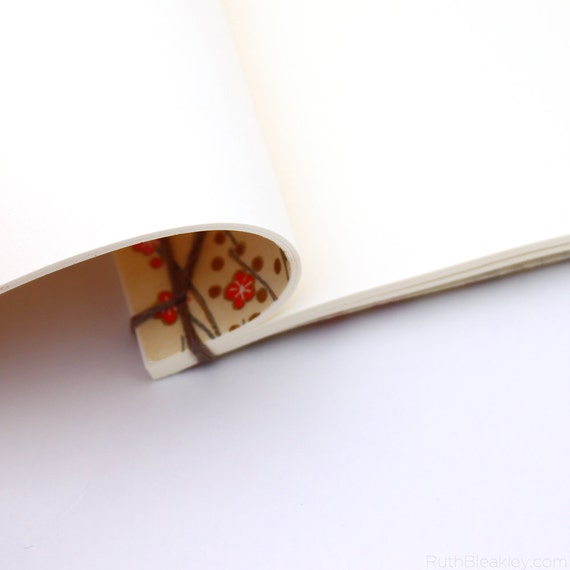 Cherry Blossoms Notebook Japanese Stab Binding
