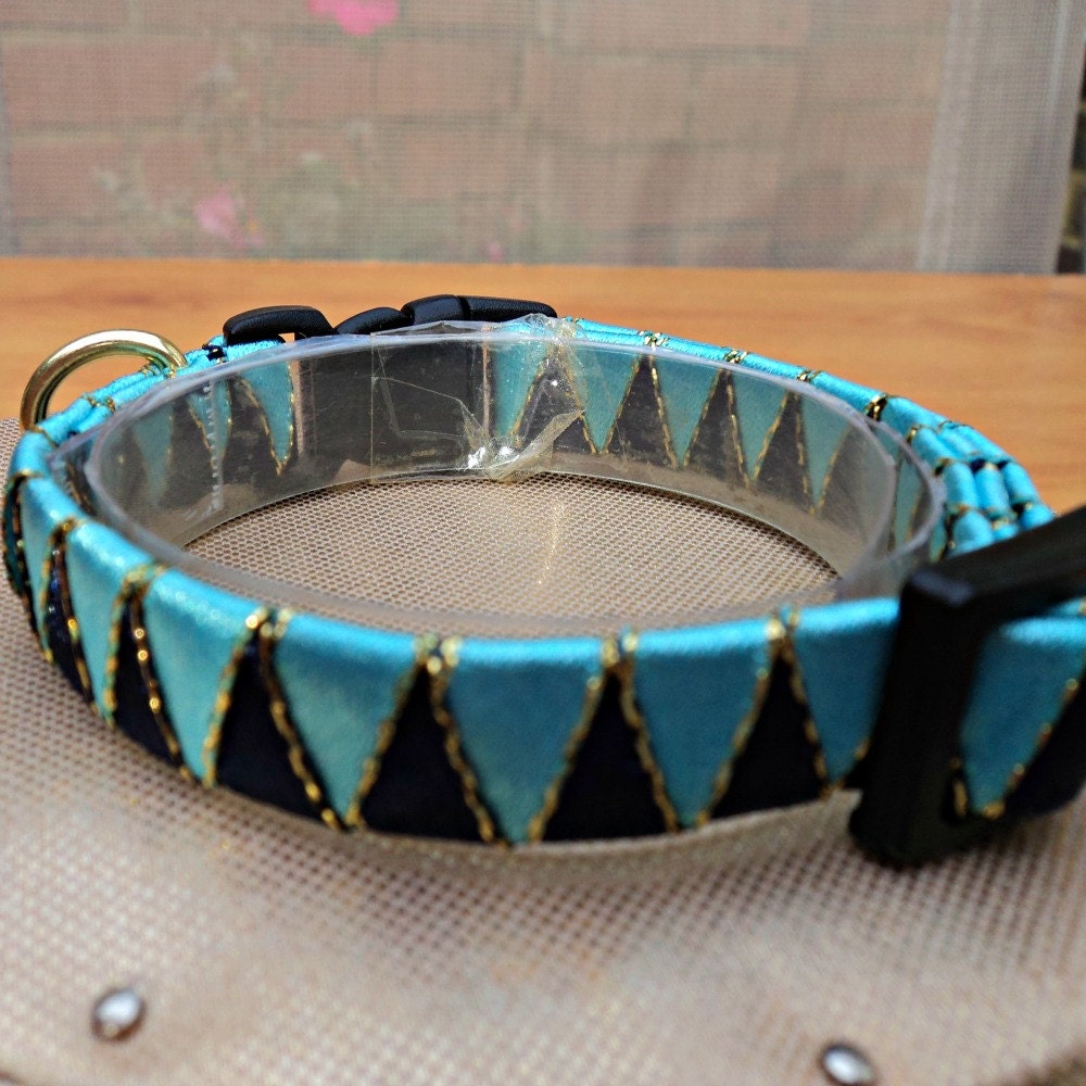 Small Cat Collar / Kitten Collar Blue by TheGlamorousCat on Etsy