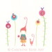 Under the Nodding Flowers - 8 inch square - giclee art print