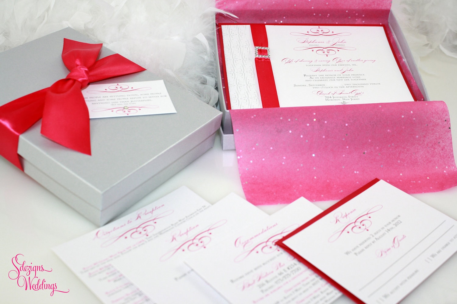 The Diva Box Invitation with Buckle and Mailer