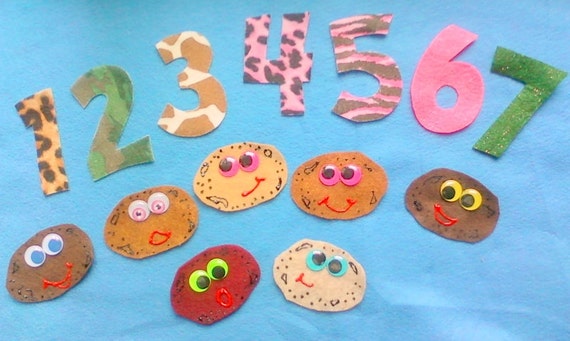 New Counting Set for Fall... 1 Potato...2 Potato...3