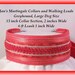Martingale Collar and Leash Combination Walking Lead, Large Dog, Greyhound Size, Red