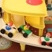 Vintage Fisher Price Little People Play Garage 930 Cars 1970s 1960s Dinging Gas Station Rare Bully Red Haired girl Mid Century Modern