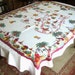 Retro Vintage Print TABLECLOTH Vivid FLORIDA State Tourism Map Souvenir LARGE Size