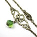 Light Green Opal Czech Glass, Vintage Style Choker Necklace, Choker, Vintage Style Jewelry, Gifts for Her, Fashion Jewelry, Celtic Knot