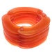 Vintage 80s Lucite Bangle . Melon Orange Sorbet Layered Lucite Resin Extra-wide Bracelet . OOAK . (Free Shipping USA) . Bree's Vintage