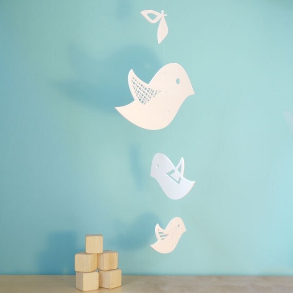 Bird Mobile Baby Crib Mobile Baby Mobile Nursery Mobile